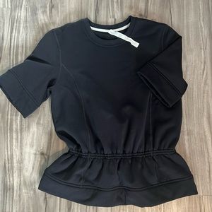 Lululemon short sleeve cinched waist sweatshirt